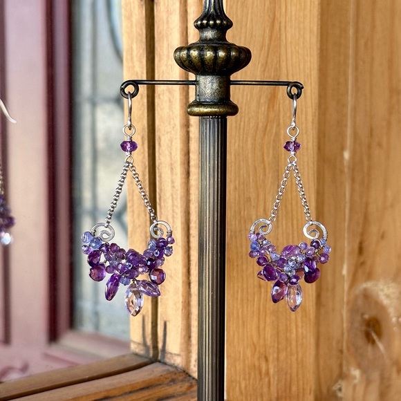 🔹HOST PICK🔹Amethyst and Iolite Earrings - Picture 2 of 6